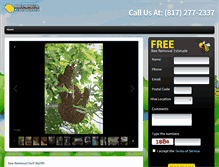 Tablet Screenshot of beeremovalfortworth.org